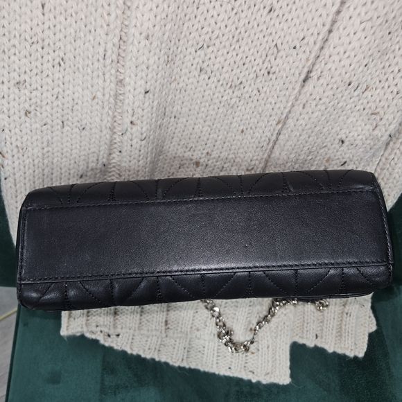 Kate Spade Black Chevron Quilted Shoulder Bag - Picture 3 of 4